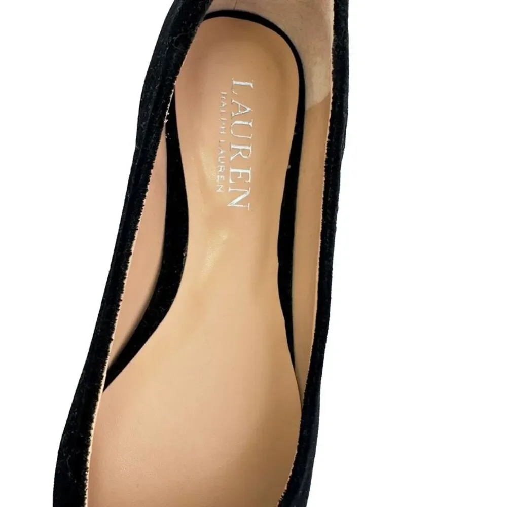 Lauren Ralph Lauren Lilah Ballet Flats in Black Velvet
